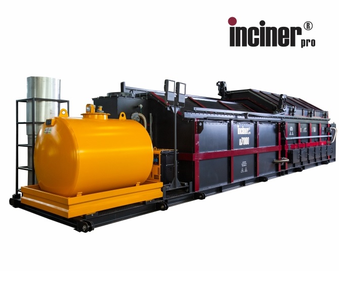 IncinerPro insinerator je montiran na platformi za stočarske farme.