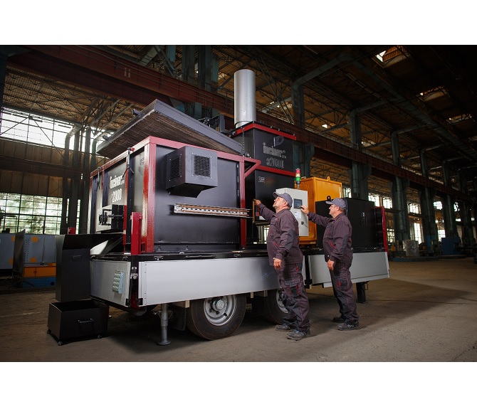 Mobilna spalionica IncinerPro a2000 za stočne farme.